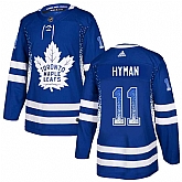 Maple Leafs 11 Zach Hyman Blue Drift Fashion Adidas Jersey,baseball caps,new era cap wholesale,wholesale hats